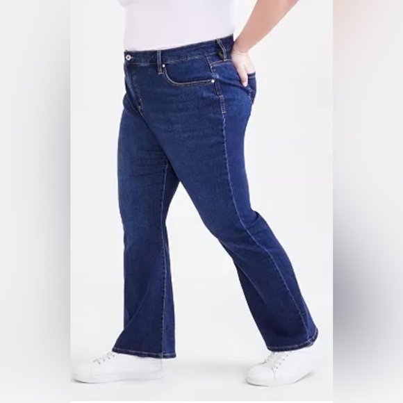 🆕 Style & Co Blue Boot Cut Denim Jeans (Size 20 W) - Picture 6 of 11